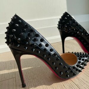 Gorgeous Black Studded 4” Heels